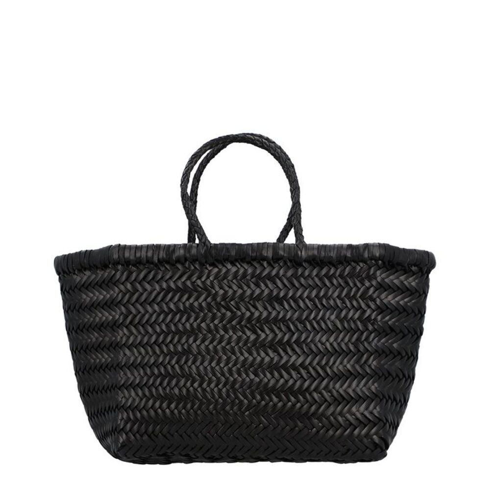 Dragon Diffusion Triple Jump Small Leather Tote, Black